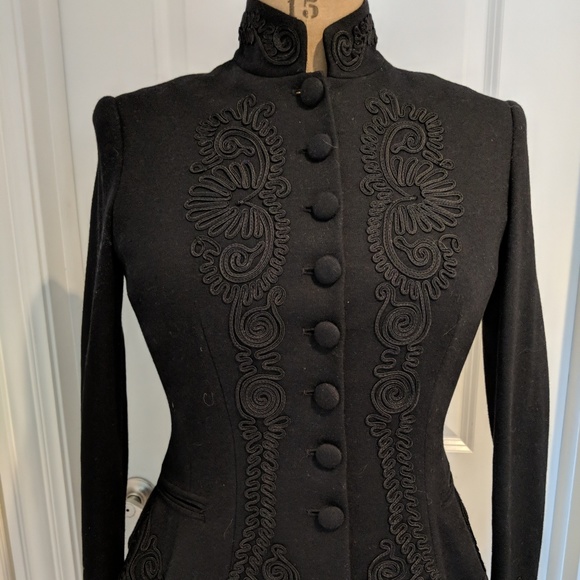 Ralph Lauren Blue Label Jackets & Blazers - Ralph Lauren Black Jacket with Embroidery